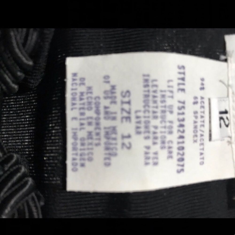 Stephanie Thomas Size 12 Black Blouse NWT - Picture 5 of 6